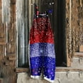 thumbnail image 3 of Combinaison à Bavette Sans Manches à Imprimé de la Fête de l'Indépendance pour Femmes, Combinaison Décontractée en Polyester à Deux Poches, Longueur Régulière, pour le Quotidien et les Vacances, 3 of 5