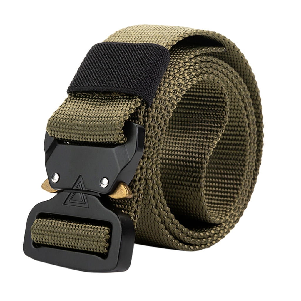 STEADY Nylon Belt Outdoor Military Web Belt with YKK Plastic Buckle Men ...