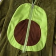 thumbnail image 5 of Baby Boy Girl Halloween Avocado Costume Velvet Fruit Hooded Romper Bodysuit Long Sleeves Hoodie Jumpsuits Cute Fall Outfits, 5 of 7