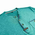 thumbnail image 4 of Mens Henley Shirts Short Sleeve Button T-Shirts Summer Vintage Lightweight Tee Shirts with Pocket, 4 of 7