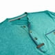 thumbnail image 4 of Camisas Elvqul Hombre Patchwork Casuales Manga Corta Cuello Redondo Abotonada Lake Blue, 4 of 7