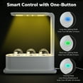 thumbnail image 4 of Yescom 3 Pots Hydroponic Growing System Plant Germination Kit with LED Light Indoor Herb Garden Home Kitchen, 4 of 11