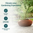 thumbnail image 4 of The HC Companies 21 Inch Garden Hose Pot, Terra Cotta (3 Pack), 4 of 6