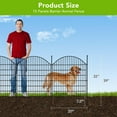 thumbnail image 3 of Yeshouse 15 Panels Decorative Outdoor Garden Fence for Yard,32 in(H) X 36 ft(L) No Dig Decorative Fence for Outdoor,Yard, Patio,Animal Barrier Rustproof Metal Wire Panel,Temporary Dog Fence- Arch, 3 of 6