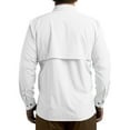 thumbnail image 2 of Whitewater Lightweight Moisture Wicking Long Sleeve Fishing Shirt with UPF 50 (White, 3X-Large), 2 of 6