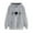 Gray, variant on IROINNID Hoodie for Women Casual Long Sleeve Print Pullover Loose Fit Fall Tops Basic Versatile Hooded Sweatshirt,White
