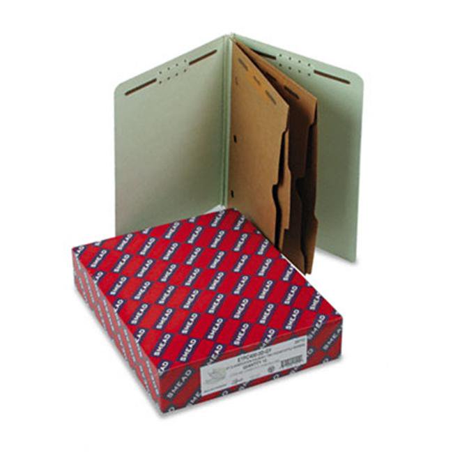 Pressboard End Tab Classification Folder with Pockets Ltr 6Section 10