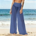thumbnail image 2 of Levmjia Womens Swim Cover Up Pants Quick Dry Beach Vacation Chiffon Solid Color Wide Leg Sun Protection Lightweight Chiffon Pants For Pool Hot Spring, 2 of 7