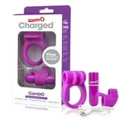 Screaming O Pleasure Products Charged Rechargeable Vibrating True Silicone Finger & Ring Combo Kit