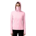 thumbnail image 5 of IUYRTFE Women's UPF 50+ Hooded Sun Protection Jacket Full Zip Long Sleeve with Face Mask and Thumbholes Lightweight Outdoor Coat, 5 of 5