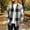 Gray, variant on LYSMORA Mens Long Sleeve Buffalo Plaid Flannel Shirt Point Collar Button Down Front Regular Fit Casual Woven Shirt