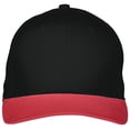 thumbnail image 2 of Augusta OS Rally Cotton Twill Cap Black/Scarlet 6251, 2 of 6