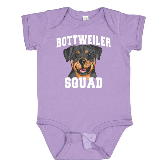 Inktastic Dog Rottweiler Squad Boys or Girls Baby Bodysuit