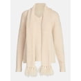 thumbnail image 5 of 99 Jane Street Women's and Women's Plus Boucle Sweater and Scarf Set, Midweight, 2-Piece, Sizes XS-4X, 5 of 5