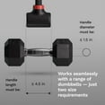 thumbnail image 5 of Jayflex Hyperbell Dumbbell Converter - Convert Dumbbells to Barbell Set and Kettlebell for Home Fitness - Adjustable & Up to 200 lb Capacity Weight Barbell for Weight Lifting, 5 of 10