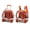 Orange, variant on Transparent Pet Carrier Trolley, PC Material with Ventilation Holes, 3-in-1 Rolling Suitcase for Travel Camping Hiking, Fits Small Pets(Pink)