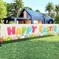 thumbnail image 5 of Beautynvta Happy Easter Banners for Outside, 19.6x118 Inch, Easter Yard Lawn Sign Backdrop Banner, Spring Easter Eggs Banner for Indoor Outdoor Easter Party Supplies, 5 of 6