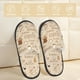 thumbnail image 2 of Balery Coffee Time Pantuflas de Casa de Felpa Silenciosas con Diseño Estampado, Zapatillas Cómodas Antideslizantes de Algodón para Interior-Medium, 2 of 8