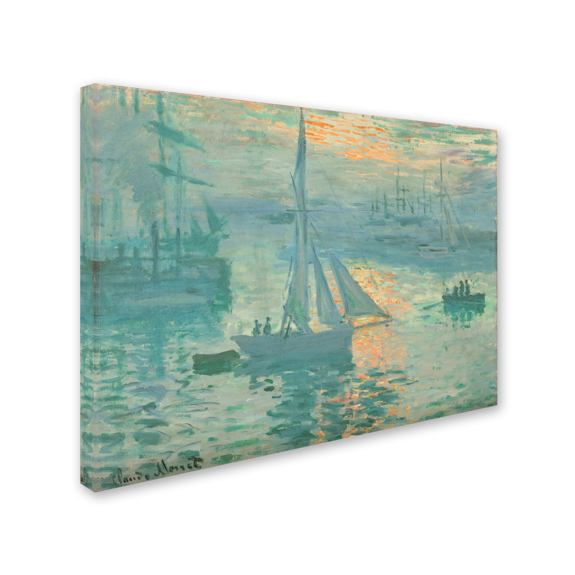 Trademark Fine Art 'Sunrise' Canvas Art by Monet