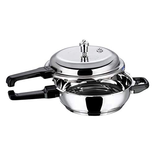 Vinod P-Sen Splendid Stainless Steel Sandwich Bottom Pressure Pan, Senior