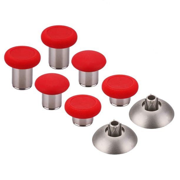 Piezas de repuesto de agarres de joystick intercambiables para Xbox One Elite y accesorios de controlador PS4. Rojo Verde mejora