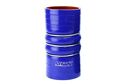 HPS HTSC-150-L6-BLUE Silicone High Temperature 4-ply Reinforced Straight Coupler Hose 6 Length Blue 1.5 ID 80 PSI Maximum Pressure 