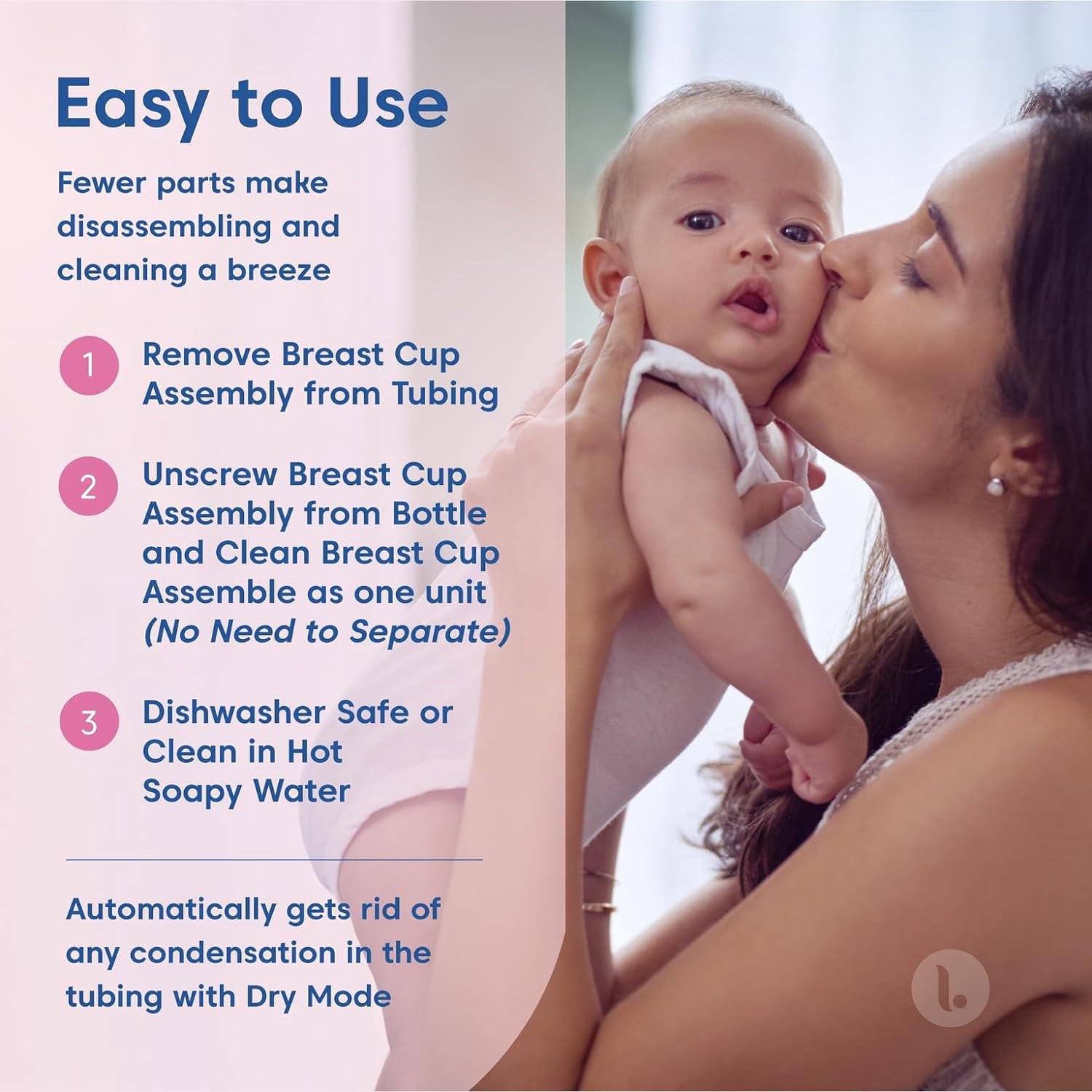 Limerick Joy Standard Digital Breast Pump, Hospital Grade Compression & Vaccum Technology, Dual Soft Silicone Breast Cups, Digital Display