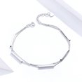 thumbnail image 3 of Brazalete decorativo Sonducket de plata de doble capa para mujer AP018643-00, 3 of 6