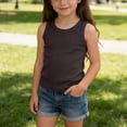 thumbnail image 2 of Diufon Girls Tank Tops Unisex Kids Summer Crewneck Sleeveless Shirts Casual Vest Top for Sport Dance Yoga, 2 of 9