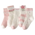 thumbnail image 4 of Krdevn Breathable Kids Socks Mesh Ankle Socks for Girls Boys Soft Comfortable Everyday Casual Wear,9-12 Years, 4 of 4