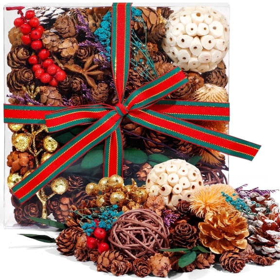 LA BELLEFÉE Pinecone Scented Potpourri, Year-Round Home Fragrance & Decorative Accent, Warm Daily Gift Idea