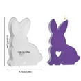 thumbnail image 4 of Hearth & Gear 1PC Easter Rabbit Silicone Moulds Casting Moulds Rabbits Candle Moulds For Casting Silicone Mould Rabbit With Window Candle Mould Soap Mould Clear Tealight Holder Candle Holder, 4 of 6