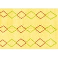 thumbnail image 1 of Ahgly Company Indoor Rectangle Oriental Yellow Modern Area Rugs, 7' x 9', 1 of 4