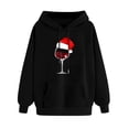 thumbnail image 1 of Timegard Chandails en Molleton de Noël pour Femmes Imprimé Manches Longues Chandails à Capuchon Chandail Tops Automne Hiver Mode, 1 of 3