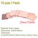 thumbnail image 4 of 10 almohadillas térmicas para disipador de calor de 20 mm x 20 mm y 0,8 mm de cobre para PC portátiles, 4 of 6