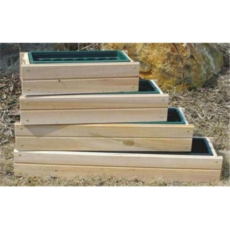 Maine Bucket PL30 30 Inch Plain Cedar Window Box - Natural
