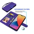 thumbnail image 3 of Tiflook For iPhone 13,14,14 Pro,14 Plus,14 Pro Max Case, Wallet Case,iPhone 14 PU Leather Case, Luxury PU Leather ID Card Holder Slots [Kickstand Feature] [Wrist Strap] Carrying Flip Cover [Purple], 3 of 6