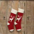 thumbnail image 3 of Knitted Christmas Stocking Gift Bag Decoration Home Scene Decoration Wool Elks Candy Bag, 3 of 5