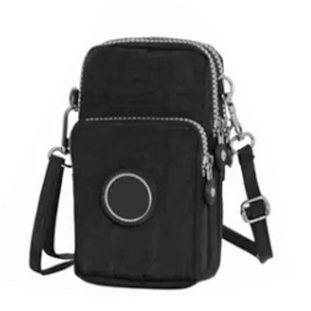 Monedero para mujer Jadeshay bolso de hombro para teléfono móvil Negro