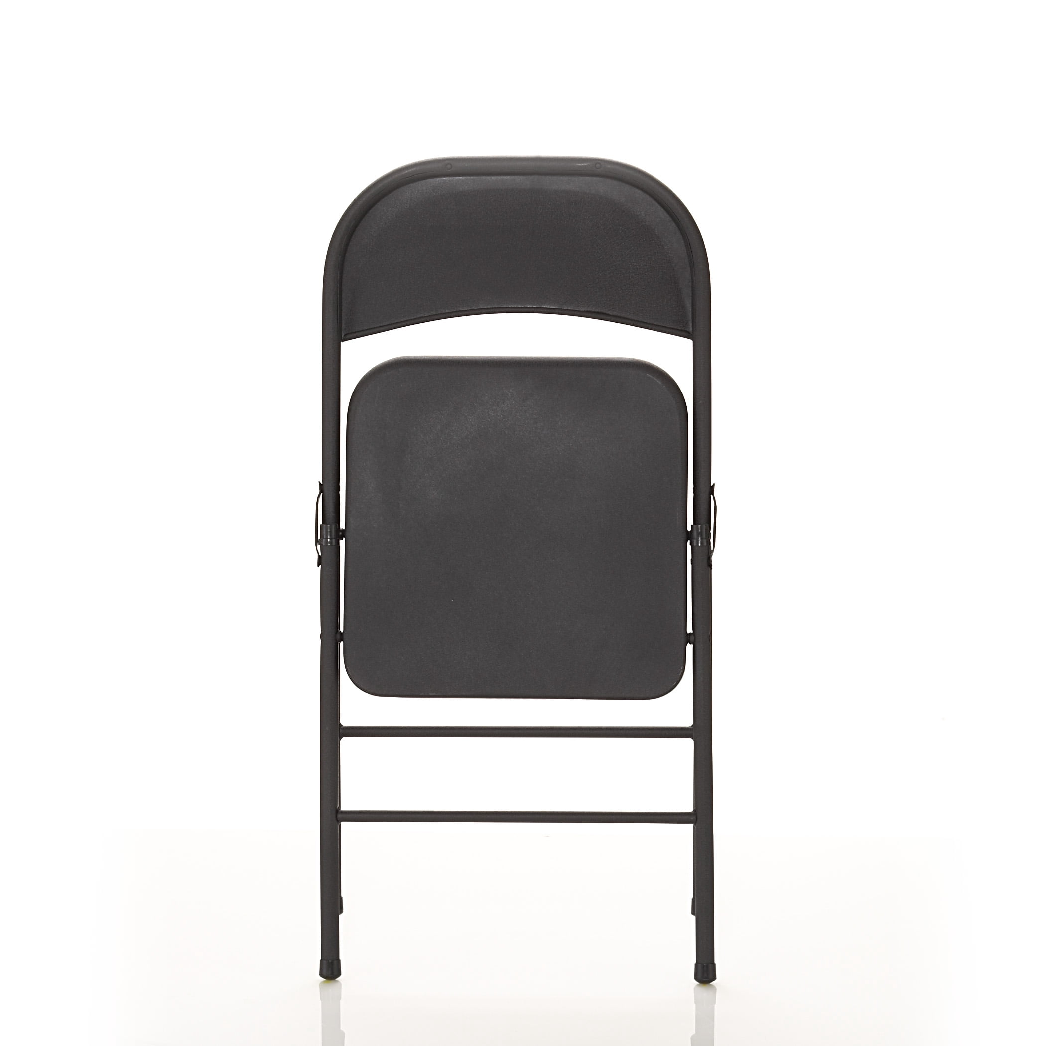 (6 pack) Mainstays All-Steel Metal Folding Chair, Black, 1 Chair