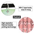 thumbnail image 6 of KCEHTA 4 Pcs Valentine's Day Shower Curtain Set with Non Slip Rugs Toilet Lid Cover U Shape Bath Mat Love Heart Shower Curtain Valentines Bathroom Decor, 6 of 7