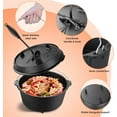 thumbnail image 3 of TLGREEN 7.8QT Cast Iron Dutch Oven Pot with Lid Lifter, Easy Cleaning, Stand & Dual Function Lid Griddle, 3 of 10