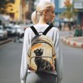 thumbnail image 7 of JIALIOU Mini Backpack Purse for Women Quilted Casual Daypack Small Travel Shoulder Bag, Elegant Black Cat, 7 of 7