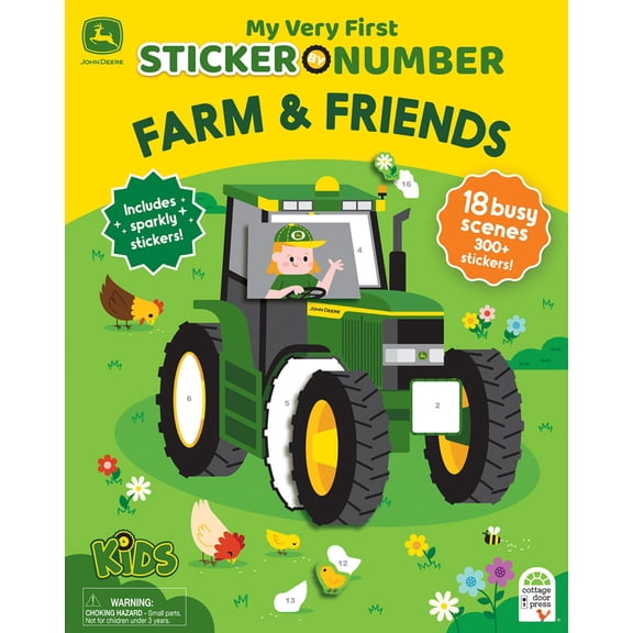 My Very First Sticker by Number John Deere Kids Farm and Friends (Paperback)