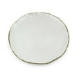 thumbnail image 1 of Elegance 12.5" Simplicity Collection White Porcelain Gold Trim Freestyle Round Charger Plate, 1 of 2