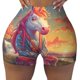 thumbnail image 2 of Fotbe Meditating Cute Horse Shorts Sin Costuras – Shorts Deportivos de Cintura Alta para Mujer, Elásticos para Gimnasio, Yoga, Running o Ciclismo-XX-Large, 2 of 8