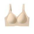 thumbnail image 2 of Swuxness Women's Push Up Support Bras, Women's Bras, Women Push Up Solid Color Seamless Comfortable Lightly Padded Underwire Everyday Bra Beige, L, 2 of 4