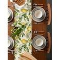 thumbnail image 2 of Yellow Lemon Table Runner 36 Inches, Spring Floral Flower Fruit Farmhouse Modern Bed Runner Dresser Scarves Tabletop for Indoor Outdoor Parties/Ceremony/Banquet, 13"x 36", 2 of 8