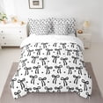 thumbnail image 2 of Feelyou Princess Bow-tie Bedding Comforter Set 7pcs, Cartoon Love Heart King Bedding Sets, 2 of 8