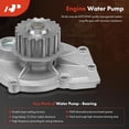 thumbnail image 5 of A-Premium Engine Timing Belt Kit with Water Pump Compatible with Volvo Cars - C70 2006-2012, C30 2007-2012, S40 2004-2011, V50 2005-2008/2010-2011 - 2.4L 2.5L, 5 of 5